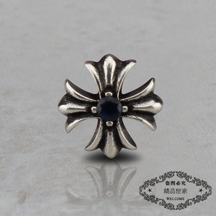 ROCK HEARTS镶钻十字架耳钉  耳环 GD王一博薛之谦同款S925纯银