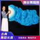 真丝舞蹈扇 古典舞双面长绸扇演出道具跳舞扇子 湖蓝渐变加长扇子