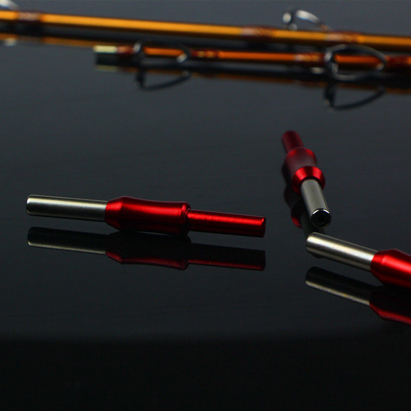 冰钓筏钓竿变径节9mm/6mm变2.6mm手把中间插节冰杆转换器diy配件