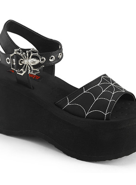 美国正品代购FUNN-10夏季新款松糕厚底小个子增高罗马鞋休闲凉鞋