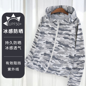 UPF50+冰丝夏季防晒衣男女户外轻薄款防紫外线防晒服皮肤外套风衣