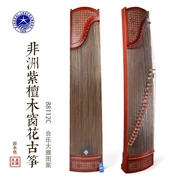 Nhạc cụ Xinghai Guzheng dành cho người lớn Châu Phi gỗ hồng mộc cửa sổ hoa guzheng màu gỗ 8812C Hoa văn Hele Daya - Nhạc cụ dân tộc