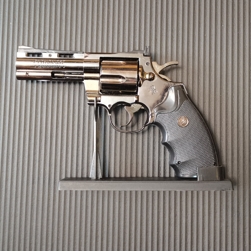 充气防风打火机大左轮手枪造型