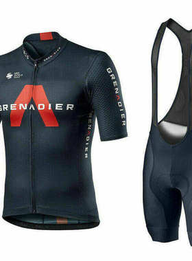 2021 INEOS投弹兵新款英力士自行车夏季骑行服上衣和背带短裤短袖