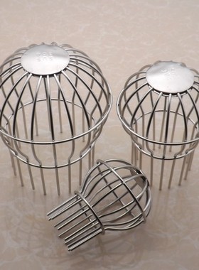 DN50阳台天沟树叶304防堵罩不锈钢天台地漏过滤网110pvc160排水管