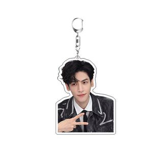 长月烬罗云熙钥匙扣明亚克力双面书包挂件应援周边明星夹层礼