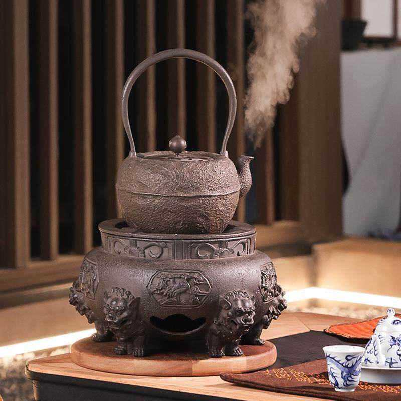 围炉煮茶铸铁碳烤炉日式煮茶炉酒精炉明火煮茶器具室内户外木炭泡,餐饮具,煮茶炉,淘宝优惠券,粉丝福利购,淘宝优惠卷