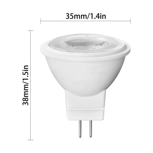 LED灯杯射灯插脚节能灯MR11塑包铝3W插针灯泡低压AC/DC 12V 24V