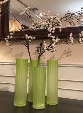 现代简约时尚风创意玻璃磨砂花瓶