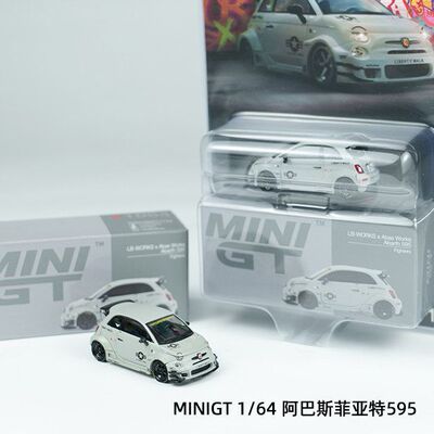 MINIGT 1:64 挂卡菲亚特阿巴斯595Abas宽体改装合金汽车模型#1064