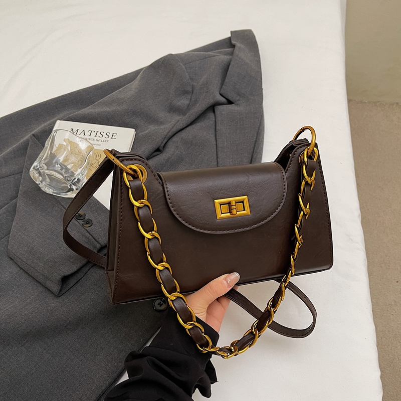 2025新款秋冬时尚潮流百搭洋气小方包女休闲单肩斜挎包链条包