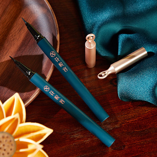 琪仕美李佳琦推荐花悦容眼线液笔黑色持妆不易晕染硬头女一件代发