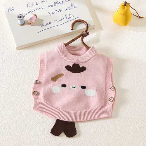 儿童针织背心马甲外套