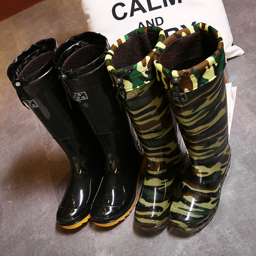 Chaussures - bottes caoutchouc homme pour hiver - semelle tendon - Ref 961639 Image 1