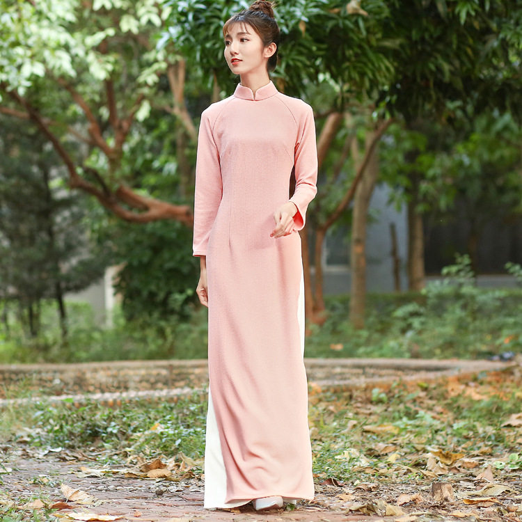 连衣裙中国风别致服女奥黛旗袍