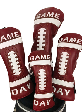 GolfClub高尔夫球杆套木杆套新款1/3/5/UT全套刺绣PU防水杆头帽套