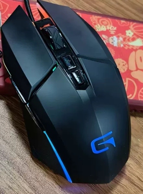 全新GTPX甲品GM200鼠标RGB发光电竞游戏滑鼠加重办公电脑鼠标USB