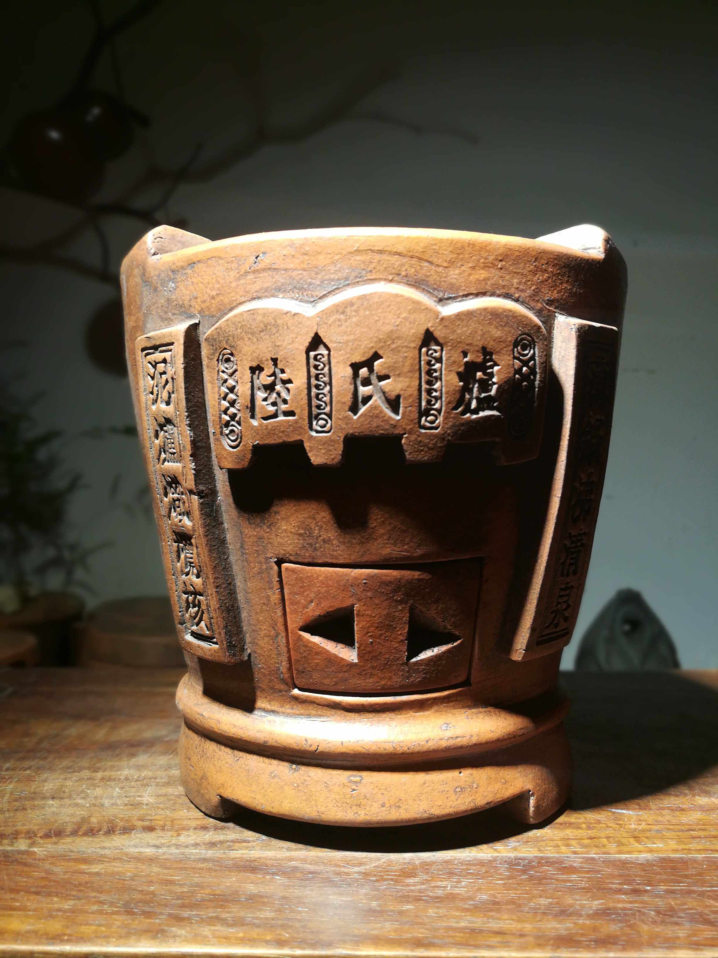 老式陆氏炉炭炉风炉煮茶炉红泥炉子手工火炉文房茶道茶具禅意包邮