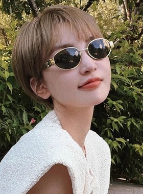 新款偏光镜高级感复古金属太阳镜