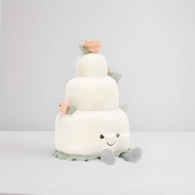 英国jellycat三层婚礼蛋糕28cm玩偶 正品代购毛绒玩具 送礼推荐