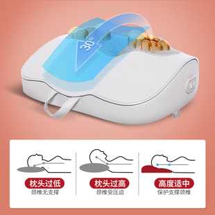 颈椎按摩枕办公室腰靠背部颈肩按摩器家用车载靠垫靠枕腰部按摩仪