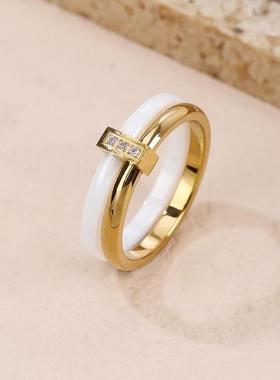 高级轻奢新款简约百搭戒指时尚