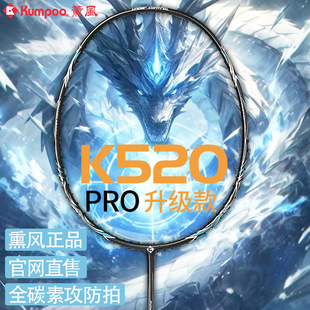 熏风K520羽毛球拍超轻全碳素纤维薰风单拍熏风K520pro羽毛球拍