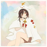 Thickened flanged plush cartoon cape shoulder cape for anime merchandise, cute and funny male and female students, air-conditioned blankets for spring and autumn thumbnail 7