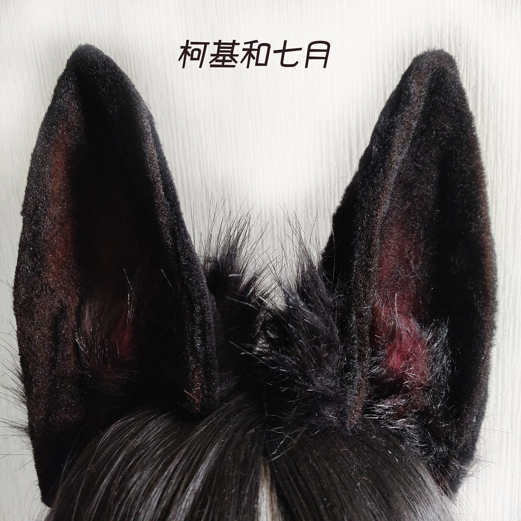 德牧耳朵 仿真兽耳黑色犬耳 可爱发箍 帅气发饰 狼耳犬耳头饰