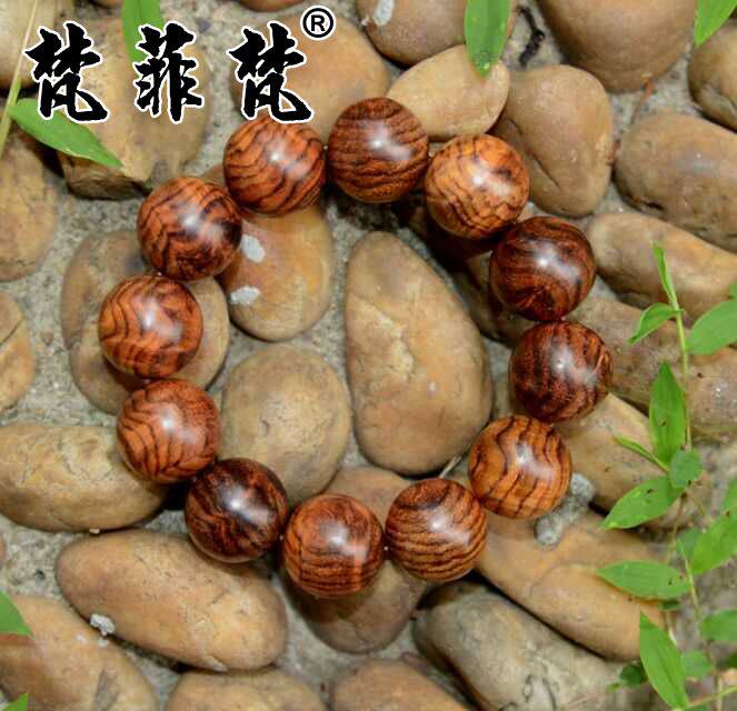梵菲梵 越南黄花梨2.0cm手串老料越黄手链虎皮水波纹(已出)
