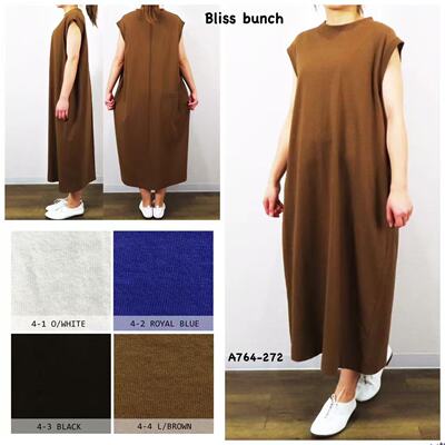 日本bliss bunch净版显瘦双兜慵懒连衣裙