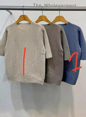 韩国the wholegarment(现货)圆领针织羊毛针织上衣