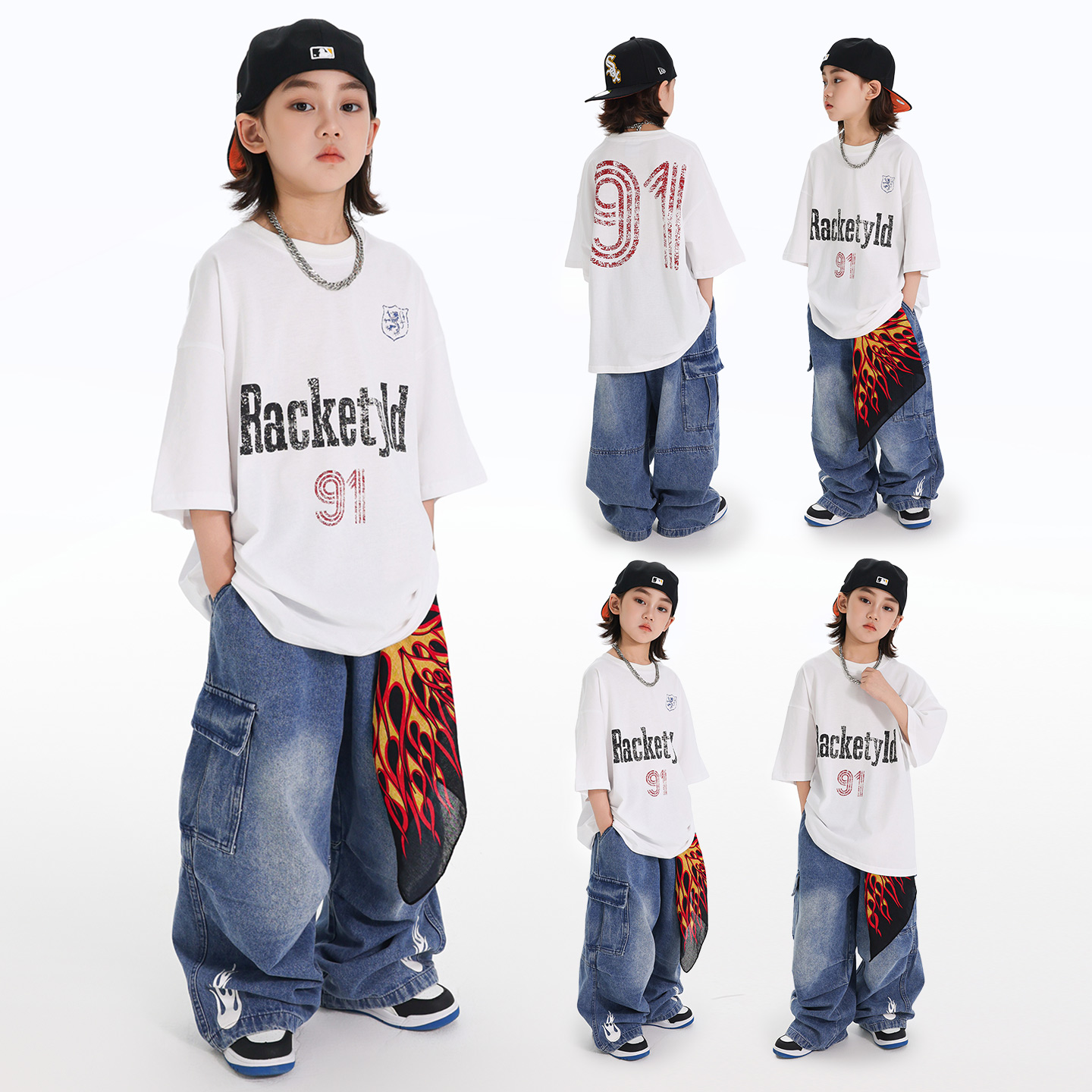 RACKETYLD男女童嘻哈街舞演出服