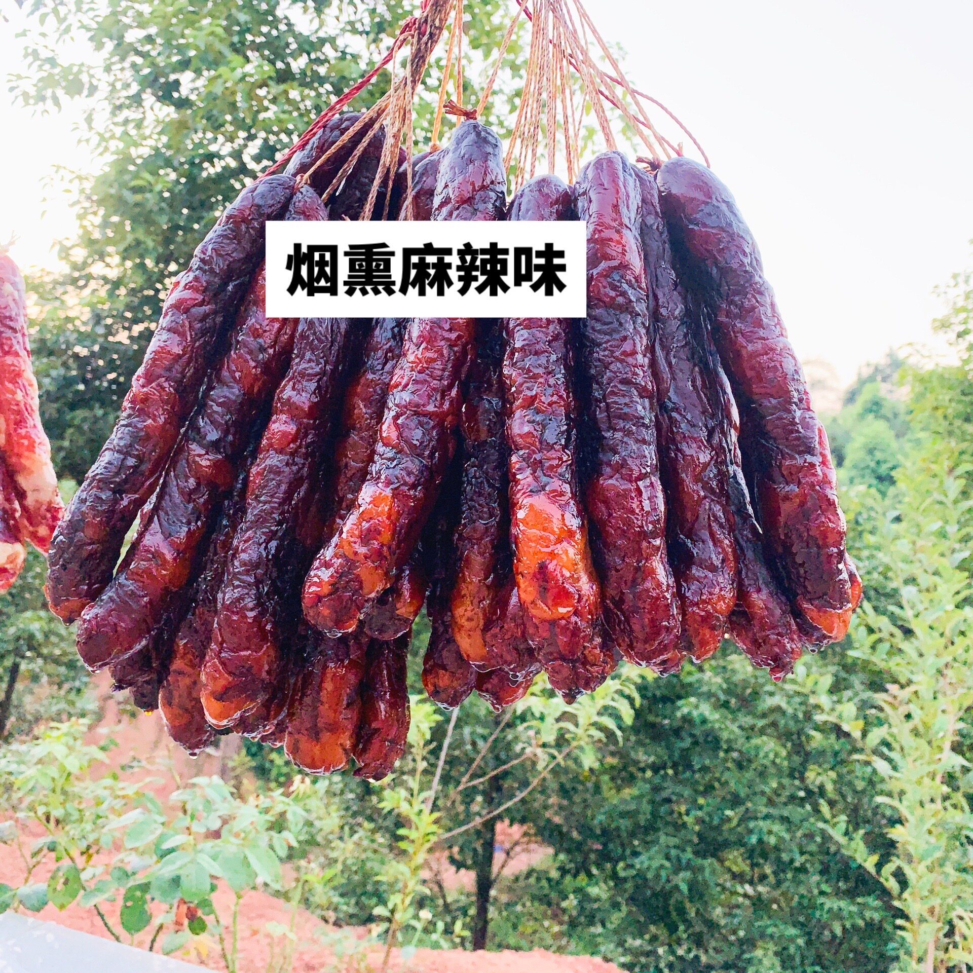 烟熏味四川宜宾土特产麻辣味咸香味农家手工制作新鲜土猪肉腊肠