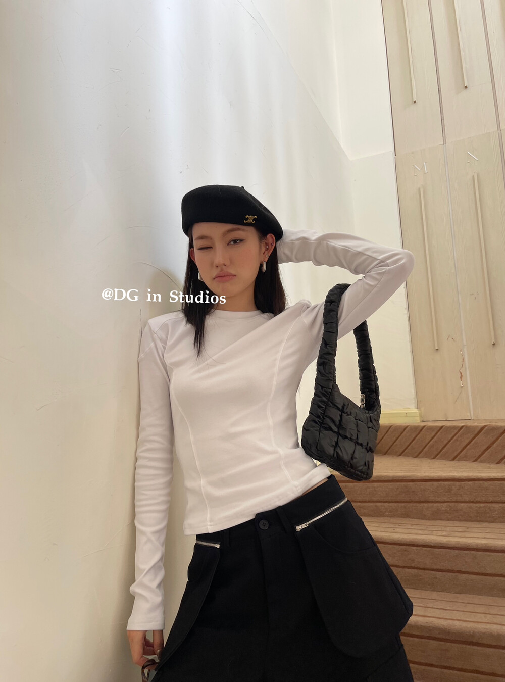 百搭纯色长袖打底衫上衣女T恤