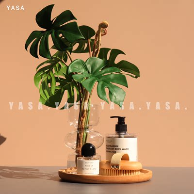 YASA【夏日夏威夷】样板间现代北欧卫生间洗手台香薰花艺毛刷软装