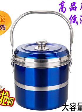 免火再煮锅加厚不锈钢焖烧锅节能锅气电两用续煮锅免火锅保温汤锅