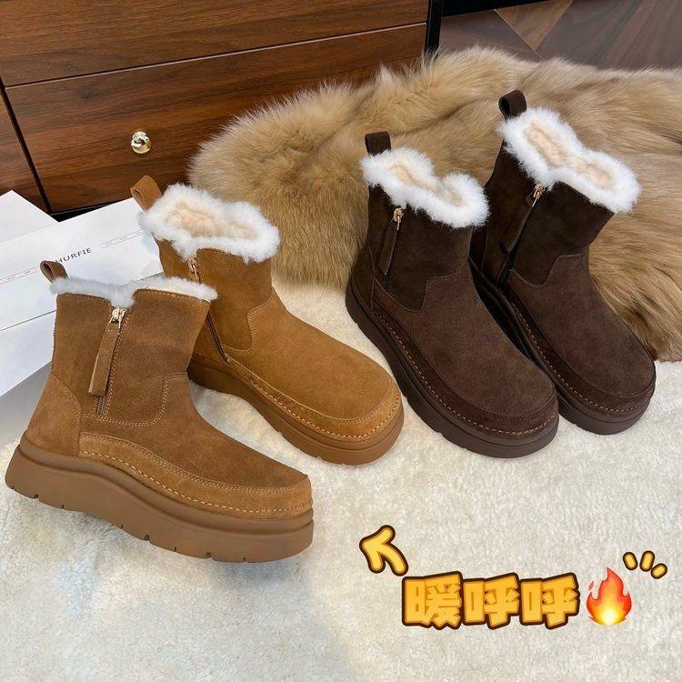 【悟空专享】绒意暖境修身显瘦雪地靴AB25589