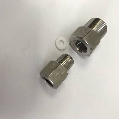 M11x1.25-M20x1.5 不锈钢接头组合 内螺纹M11x1.25 外螺纹M20x1.5