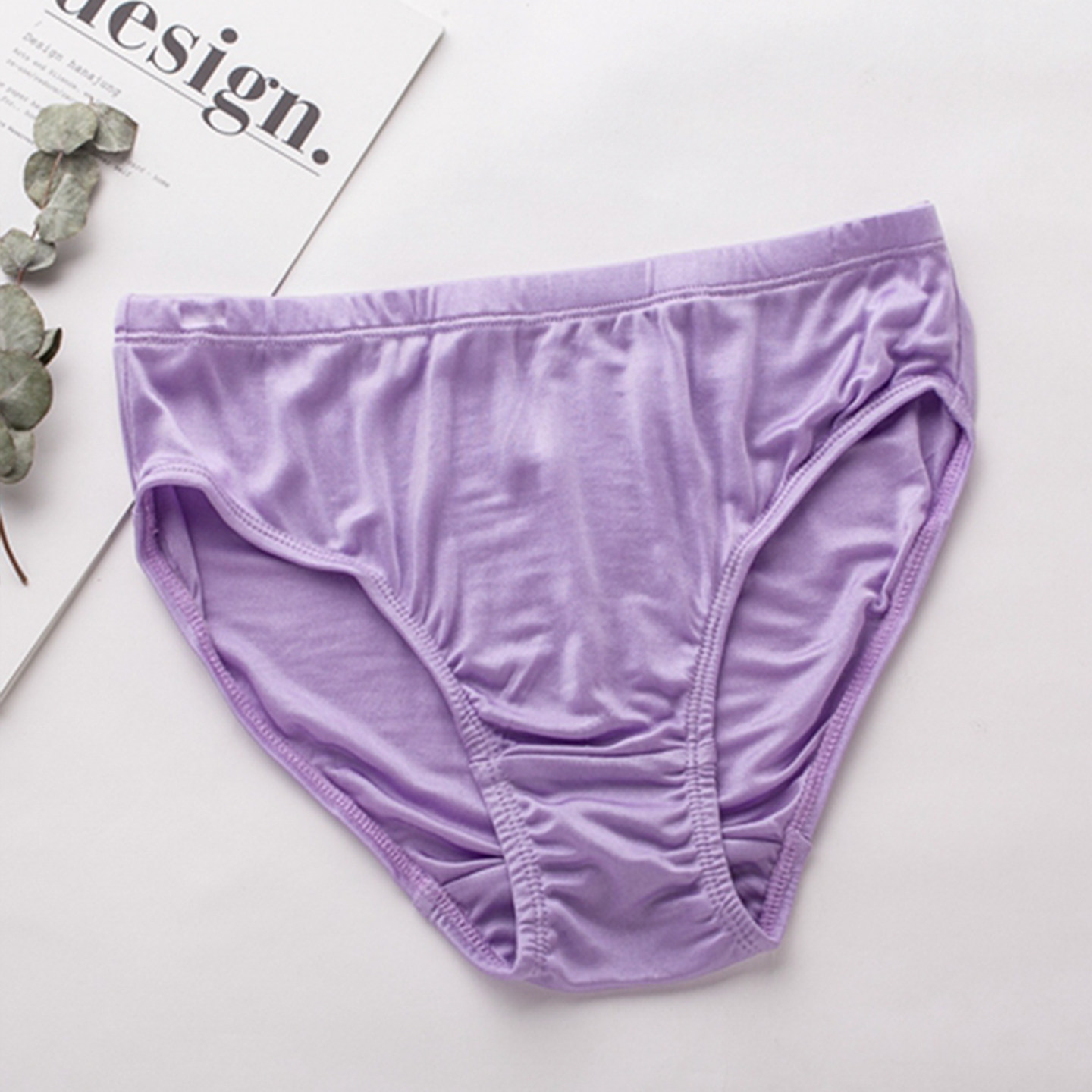 桑蚕丝针织双面真丝三角内裤女中腰透气底裤青年肤色高弹短裤,女士内衣/男士内衣/家居服,女三角裤,淘宝优惠券,粉丝福利购,淘宝优惠卷