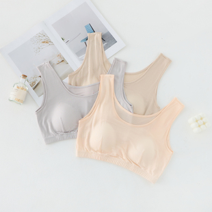 薄款 无钢圈无痕胸显杯内衣文胸女 chun桑蚕丝真丝针织瑜伽背心式