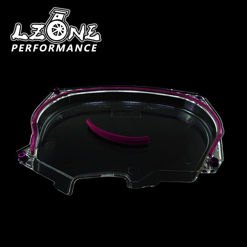 改装皮带轮盖4G63正时齿轮罩 EVO4-8轻量化发动机透明齿轮罩