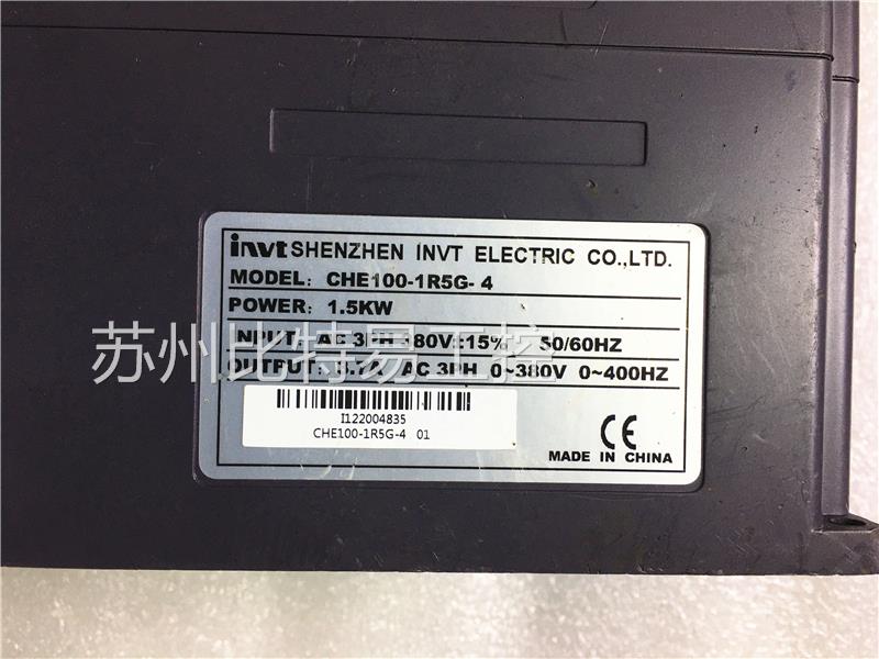 CHE100-1R5G-4英威腾变频器CHF100A系列1.5KW380V 拆机测试包好 电子元器件市场 变频器 原图主图