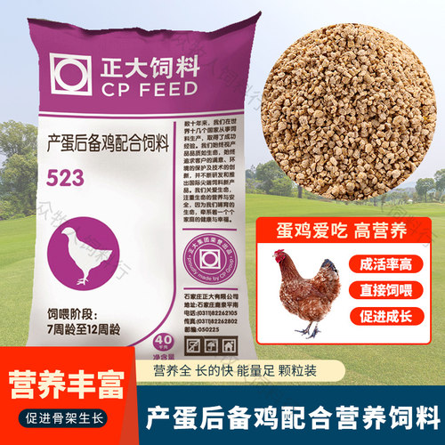 正大鸡饲料育成长得壮后期下蛋多