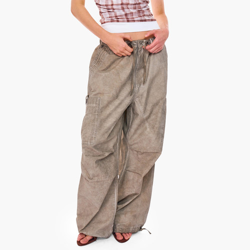 复古做旧辣妹工装休闲裤宽松早秋