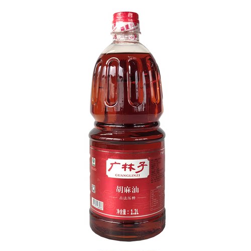 纯胡麻油广林子绿色食品古法压榨