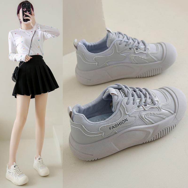 2025春季新款ins韩版透气小白鞋女学生透网百搭休闲运动板鞋YB32,女鞋,浅口单鞋,淘宝优惠券,粉丝福利购,淘宝优惠卷