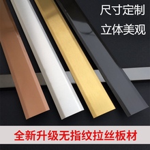 饰线条吊顶腰线 不锈钢压边条平板条背景墙边框包边收边条钛金条装