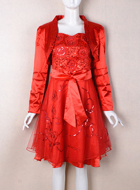 （捡漏L）壹美佳人2025春季红色新娘装敬酒服两件套回门装断码