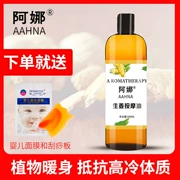 Ana Ginger Massage Essential Oil 500ml Home Massage Oil Passing Meridian Beauty Salon Mở lại Đẩy đẩy - Tinh dầu điều trị